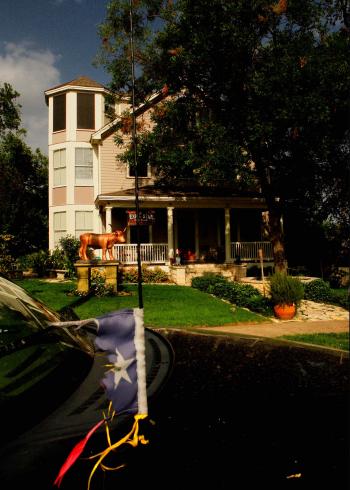 Photograph of the Cowboy House.  